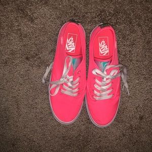 Holographic hot pink vans